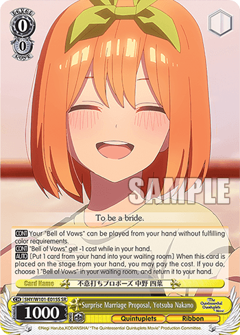 Surprise Marriage Proposal, Yotsuba Nakano