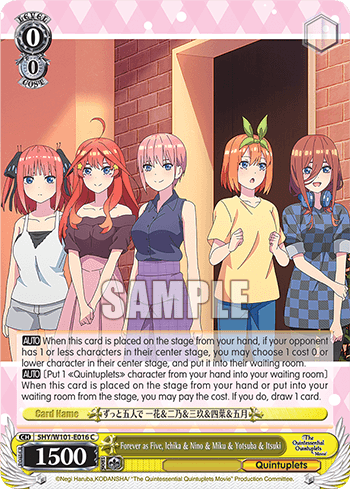 5HY/W101-E016 - Forever as Five, Ichika & Nino & Miku & Yotsuba & Itsuki (C)