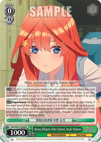 5HY/W101-E040 - Being Diligent After School, Itsuki Nakano (C)