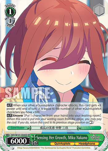 5HY/W101-E045S - Sensing Her Growth, Miku Nakano (SR)