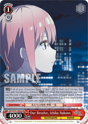5HY/W101-E062S - Our Resolve, Ichika Nakano (SR)