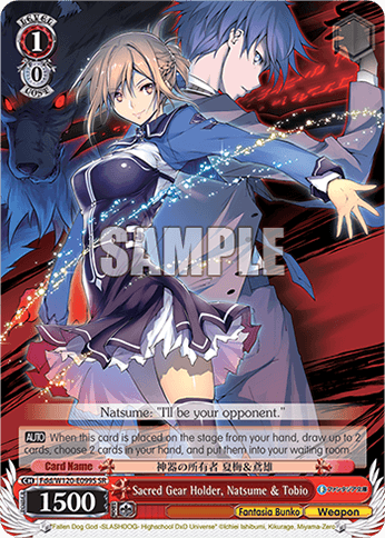 Fdd/W120-E099S - Sacred Gear Holder, Natsume & Tobio (SR)