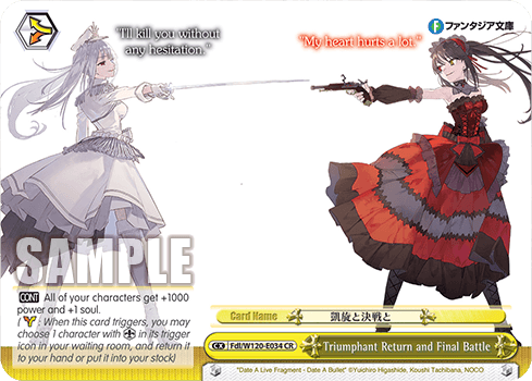 Fdl/W120-E034 - Triumphant Return and Final Battle (CR)