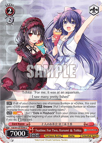 Fdl/W120-E096 - Teatime For Two, Kurumi & Tohka (U)