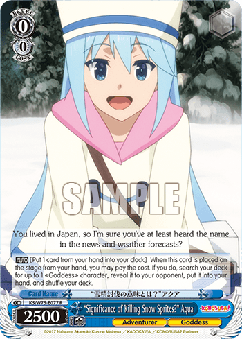 KS/W75-E077 - “Significance of Killing Snow Sprites?” Aqua (R)