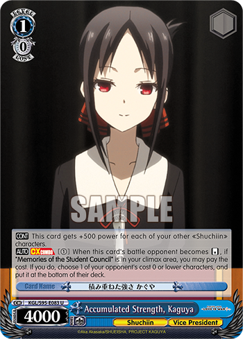 Accumulated Strength, Kaguya